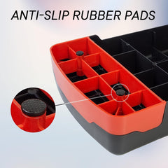 Kuber Industries Adjustable Aerobic Stepper For Gym, Yoga, Home-Pack of 4 (Black & Red)