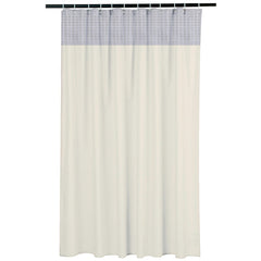 Heart Home AC Curtain | PVC Hospital Bed Curtain | Curtains for Hospital | Curtain for Bathroom | Window Blackout Curtain | Shower Curtain with 8 Rings | 7 Feet | Cream
