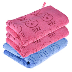 Heart Home Cleaning Towel | Reusable Cleaning Towel for Baby | Duster Towel for Home Cleaning | Skip Cleaning Cloth Towel with Hanging Loop | 30x40 | Pack of 3 | Multi