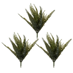 Heart Home Flowers Fern | Artificial Flowers Fern | Flower Fern Orchid for Vase Pot | Artificial Flower for Home Décor | Orchids Artificial Flower for Vase | Pack of 3 | Green