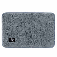 Kuber Industries Floor |Stylish Door Mat|Durable & Easy to Maintain|Multi-Utility Floor for Living Room,Bedroom,Bathroom,Kitchen,Entrances|40 x 60 cm,Grey, Pack of 3