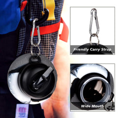 Heart Home Water Bottle | Silicone School Water Bottle | Expandable Water Bottle | Flip Cap Water Bottle | Gym Water Bottle | Sports Water Bottle | 600 ML | Black