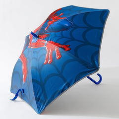 Kuber Industries Marvel Spidermen Print Umbrella For Kids|Automatic Umbrella For Rain-Pack of 5 (Blue)