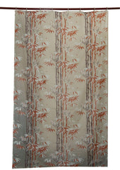 Kuber Industries Leaf Design PVC Shower Curtain - 54"x84", Coffee, Standard (CTKTC01556)