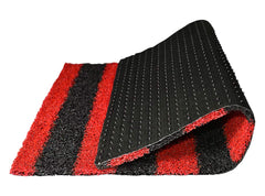 Heart Home Rubber Strips Design Door Mat for Porch/Kitchen/Bathroom/Laundry Room, 24"x96" (Red) 54HH4008.