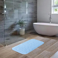 Kuber Industries Bath Mat | PVC Bathroom Mat | Shower Bath Mat | Floor Tub Mat | Bathroom Mud Mat | Anti-Skid Shower Bathroom Mat | M-YSD-35A |Pack of 2| Sky Blue