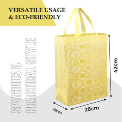 Kuber Industries Shopping Handbag | Grocery Handbag | Shopping Bag | Grocery Shopping Bag | Reusable Shopping Bags | Vegetable Bag | Carry Bag | Pack of 12 | Multicolor
