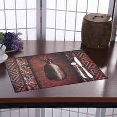 Kuber Industries PVC 6 Pieces Reversible Dining Table Placemat Set (Multi)-CTKTC28201