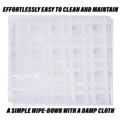 Kuber Industries Bedsheet | Baby Plastic Sheet | Crib Sheet for Baby | Baby Mattress Sheet for Baby | Mattress Protector Bedsheet | Bed Protector Sheet | Self Check | 80x80 Inch | White