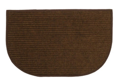 Kuber Industries 2 Piece Microfiber Door Mat - 24"x16", Brown