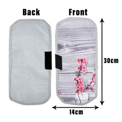 Kuber Industries Fridge Handle Cover | Refrigerator Handle Cover | Fridge Door Handle Protector | Fridge Door Handle Cover | Flower Fridge Handle Cover | 2 Piece Set | Gray