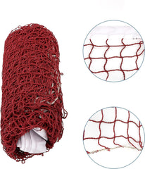 Kuber Industries Badminton Net|Nylon Net for Tournament, Sports Coaching|Shuttle Net Indoor, Outdoor-Pack of 2 (Wine Red)