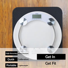 Kuber Industries Weighing Scale armoured glass|Weight Machine For Body Weight|Capicity "180" KG-Pack of 2 (Transparent)