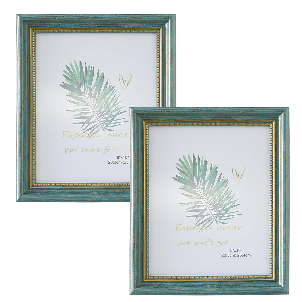 Kuber Industries Photo Frame For Home D?cor|Use Horizontal & Vertical|Crystal Clear Glass|Perfect For Home, Office And Shop "16.7x21.8CM"-Pack of 2 (Grey)