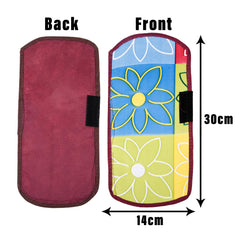 Kuber Industries Fridge Handle Cover | Refrigerator Handle Cover | Fridge Door Handle Protector | Fridge Door Handle Cover | Check Fridge Handle Cover | 2 Piece Set | Yellow