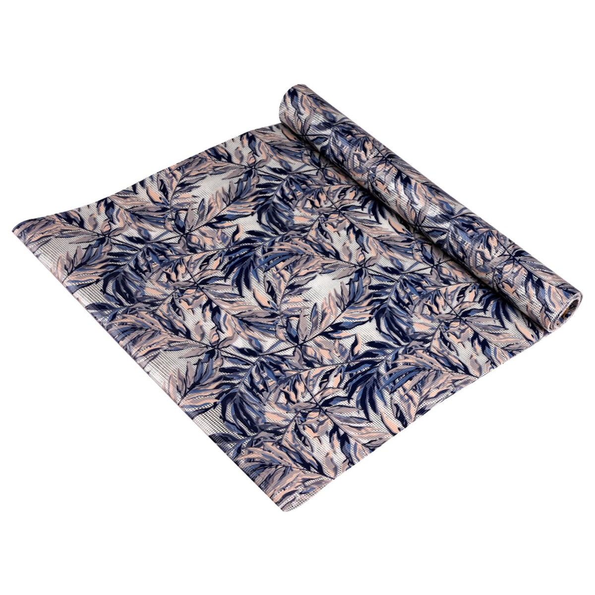 Heart Home Shelf Liner | Kitchen Cabinet Shelf Protector | Kitchen Liners for Cabinets and Drawers | Drawer Liner Mat | Leaf-Design Shelf Liner Roll | Cabinet Mat | 3 MTR | Blue