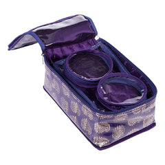 Kuber Industries Laminated Satin Locker Jewellery Kit Organiser (Purple)-CTKTC025671