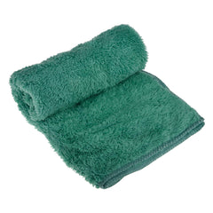 Kuber Industries Cleaning Towel | Reusable Cleaning Cloths for Kitchen | Duster Towel for Home Cleaning | 350 GSM Cleaning Cloth Towel for Car | Bike | 30x60 | Pack of 3 | Green