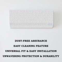 Kuber Industries AC Cover | PVC Stone Design AC Cover | AC Cover for Indoor | Dustproof AC Cover | Waterproof AC Cover | 1.5 Ton Ac Cover | White