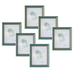 Kuber Industries Photo Frame For Home Décor|Use Horizontal & Vertical|Crystal Clear Glass|Perfect For Home, Office And Shop "16.7x21.8CM"-Pack of 6 (Grey)