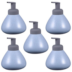 Kuber Industries Liquid Soap Dispenser | Handwash Soap Dispenser | Soap Dispenser for Wash Basin | Shampoo Dispenser Bottle | Bathroom Dispenser Bottle | Pack of 5 | JY00018 | 360 ml | Blue