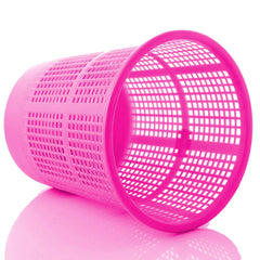 Kuber Industries Plastic 2 Pieces Mesh Dustbin Garbage Bin for Office use, School, Bedroom, Kids Room, Home, Multi Purpose, 5 Liters (Pink)-KUBMART242
