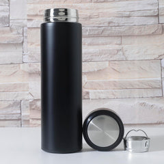 Kuber Industries 1500 ml Flask LeakProof Hot & Cold Stainless Steel Water Bottle | Shatterproof Insulated Thermos Water Bottle for Office, Home & Adults | Black