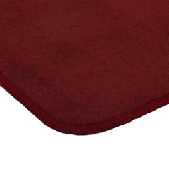 Heart Home Microfiber Anti Slip 6 Pieces Door Mat 22"x14"(Maroon) HEART945