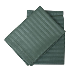 Heart Home Pillow Cover | Cotton Pillow Cover | Striped Pattern Pillow Cover | Soft Pillow Cover for Home | Pillow Cover for Bedroom | Set of 4 | Green