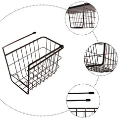 Heart Home Metal 2 Tier Under Cabinet Storage Rack | Shatterproof, Durable Space Saving Convenient Kitchen Drawer Wire Organizer Undershelf Basket | Coffee-White