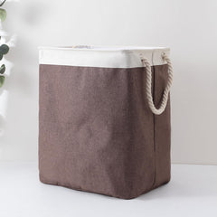 Kuber Industries Laundry Basket For Clothes|Foldable Laundry Hamper|Basket For Toys, Dirty clothes, Storage "45 LTR"-Pack of 2 (Brown)