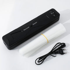 Kuber Industries (Pack of 4) Automatic Vacuum Sealer Machine | Vacuum Packing Machine with 20 pcs Food Bag | Plastic Bag Sealing Machine | Heat Sealer Machine | Black