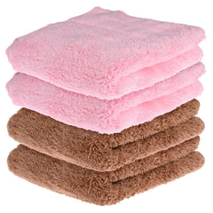 Kuber Industries Cleaning Towel | Reusable Cleaning Cloths for Kitchen | Duster Towel for Home Cleaning | 350 GSM Cleaning Cloth Towel for Car | Bike | 30x60 | Pack of 4 | Multi