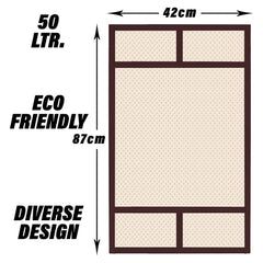 Heart Home Oven Top Cover | Microwave Oven Top Cover | Microwave Cover with 4 Utility Pockets | Oven Cover for Kitchen Décor | Dot Design Oven Top Cover | 50 LTR | Golden