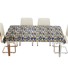 Kuber Industries Dining Table Cover | PVC Table Cloth Cover | 6-Seater Table Cloth | Table Protector Cover | Table Cover for Dining Table | Multi Dot Table Cover | 60x90 Inch | DTC | Blue