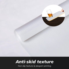 Heart Home Shelf Liner | Kitchen Cabinet Shelf Protector | Kitchen Liners for Cabinets and Drawers | Drawer Liner Mat | Self Lining Shelf Liner Cabinet Mat | 3 MTR | Pack of 2 | White