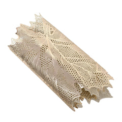 Kuber Industries Leaf Design Waterproof, Heat Resistant, Non-Slip, Easy to Clean Soft Leather Table Runner for Dining Table (Gold), Standard, HS43KUBMART026600