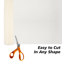 Heart Home Shelf Liner | EVA Kitchen Cabinet Shelf Mat | Anti-Slip Bathroom Mat | Fridge Mat | Table Placemat | Plain Wardrobe Mat | 10 Meter | Cream