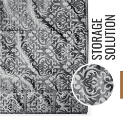 Heart Home Fridge Top Cover | Fridge Top Cover with Pockets | Refrigerator Top Cover for Kitchen | Fridge Top Cover with 6 Utility Pockets | Velvet Fridge Top Cover | Gray