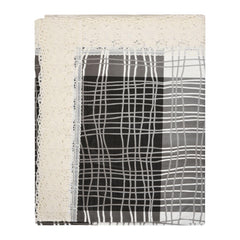 Kuber Industries Dining Table Cover | PVC Table Cloth Cover | 6-Seater Table Cloth | Table Protector Cover | Table Cover for Dining Table | Black Lining Table Cover | 60x90 Inch | DTC | Gray