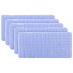 Kuber Industries Bath Mat | PVC Bathroom Mat | Shower Bath Mat | Floor Tub Mat | Bathroom Mud Mat | Anti-Skid Shower Bathroom Mat | L-YSD-C |Pack of 5|Sky Blue