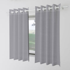 Kuber Industries Window Curtain | Sheer Window Curtains | Parda for Living Room | Drapes for Bedroom | Window Curtain Parda for Home Décor | Lining Net | 5 Feet | Gray