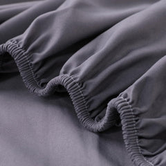 Kuber Industries Double Bed Mattress ProtectorBed Protecter With Elastic "180x200" CM-Pack of 6 (Dark Grey)