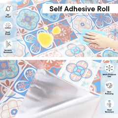 Kuber Industries PET Wallpaper for Walls of The Living Room and Bedroom|Self-Adhesive, Oilproof, Heat Resistant and Waterproof|DIY Floral Designer Wall Sticker|Set of 2 Rolls, 60cmx300cm(Pack of 3)