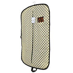 Kuber Industries Foldable Polka Dots Design 6 Piece Non Woven Coat Cover, Cream