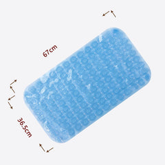 Homestic Bath Mat | PVC Bathroom Mat | Shower Bath Mat | Floor Tub Mat | Foot Massager Mat | Anti-Skid Shower Bathroom Mat | B-01A | Blue