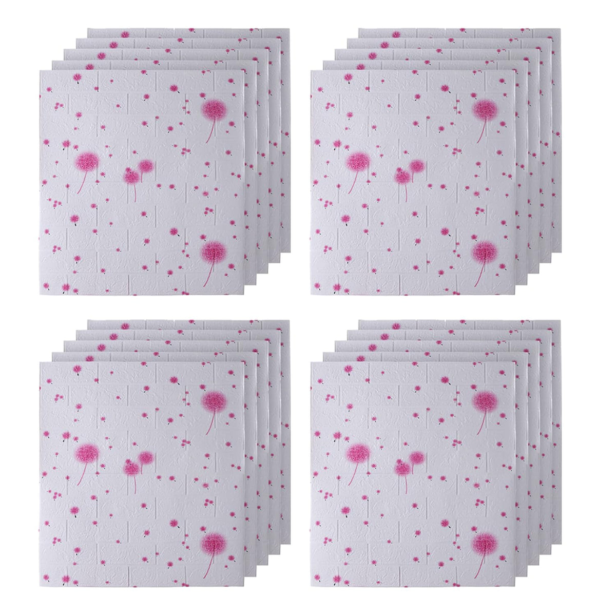 Homestic Foam Brick Pattern 3D Wallpaper for Walls|Soft PE Foam|Easy to Peel, Stick & Remove DIY Wallpaper|Suitable on All Walls|Pack of 5 Sheets, 70 cm X 77 cm