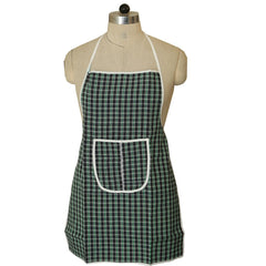 Kuber Industries Checkered PVC 2 Piece Kitchen Apron with Front Pocket Set - Multicolour