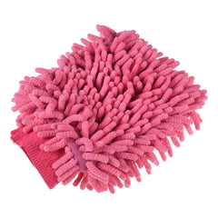 Heart Home Gloves | Microfiber Cleaning Gloves | Chenille Mitts for Kitchen | 50 GSM Hand Duster for Kitchen | Hand Gloves For Car | Duster for Glass | Pink