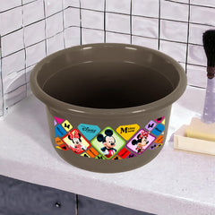 Heart Home Disney Check Bath Tub | Versatile Utility Gaint Tub | Plastic Bath Tub for Baby | Clothes Washing Tub For Bathroom | Feeding Pan Tub | TUB-25 LTR | Pack of 2 | Multi